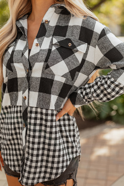 black plaid shacket