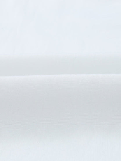 White Crochet Pom Pom Trim Beach Tunic Shift Dress