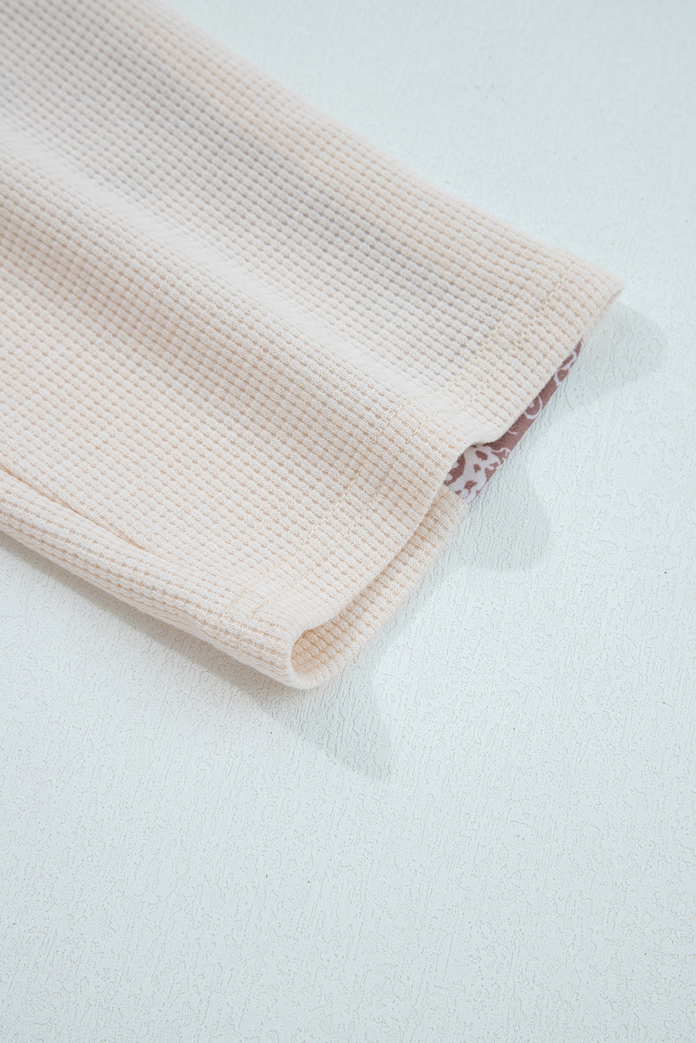 patchwork long sleeve top