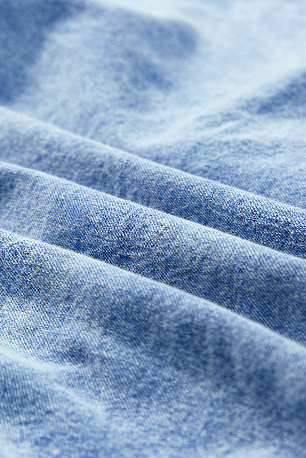 Denim Shirt Dress with Button Pockets