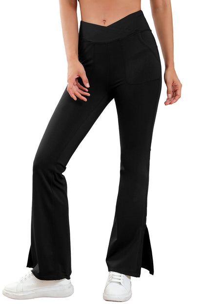 Elastic Waist Flare Yoga Pants