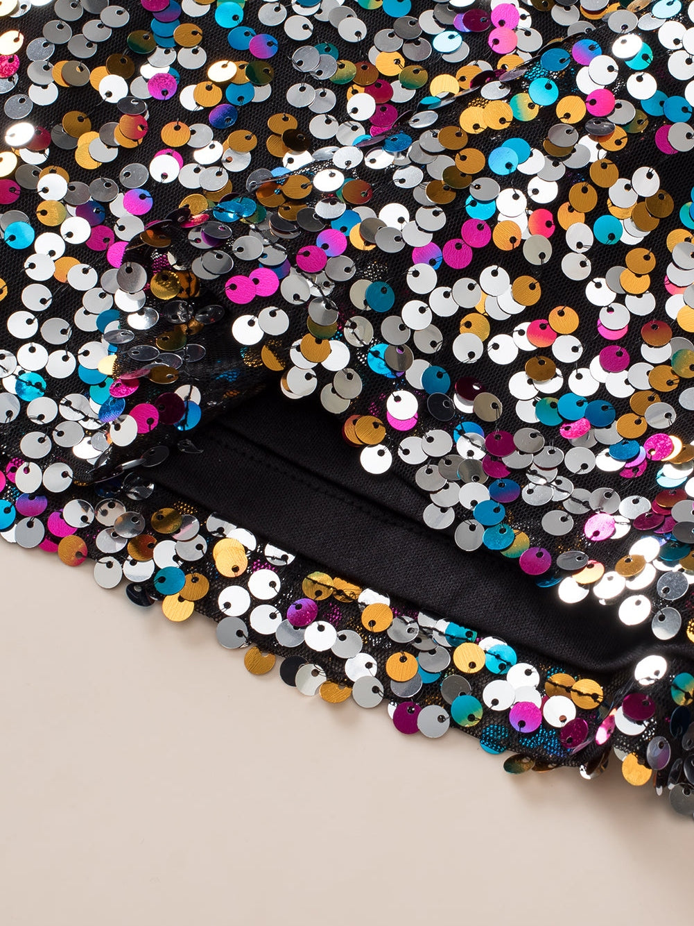 Vibrant Sequin Embellished Plus Size Party Top