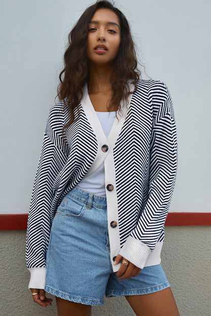 herringbone cardigan