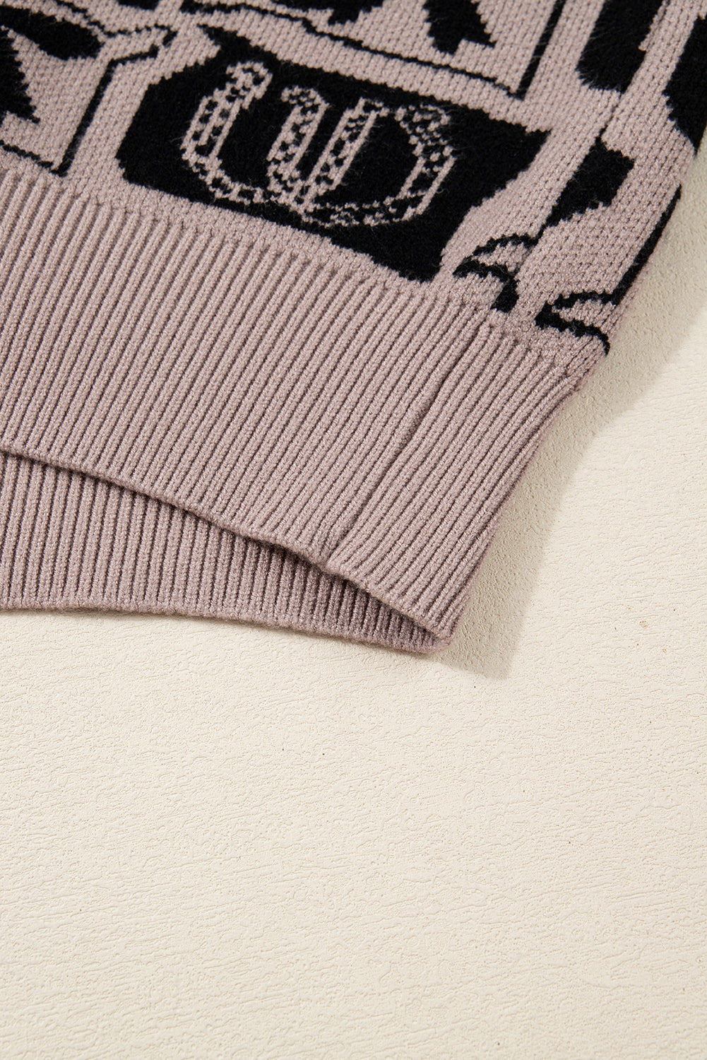 western print sweater