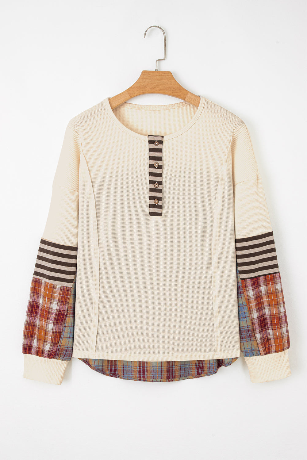 waffle long sleeve top