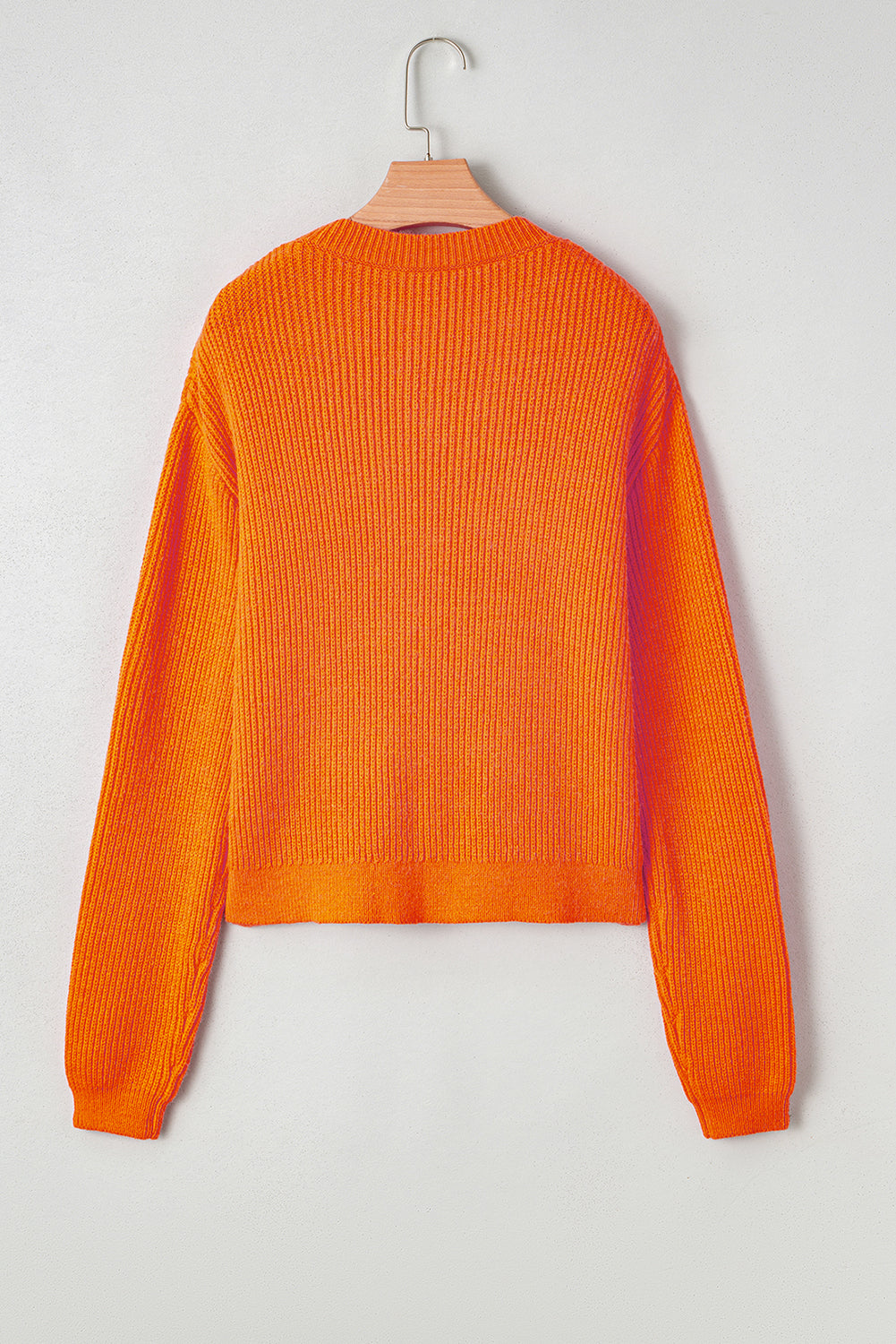 orange graphic sweater