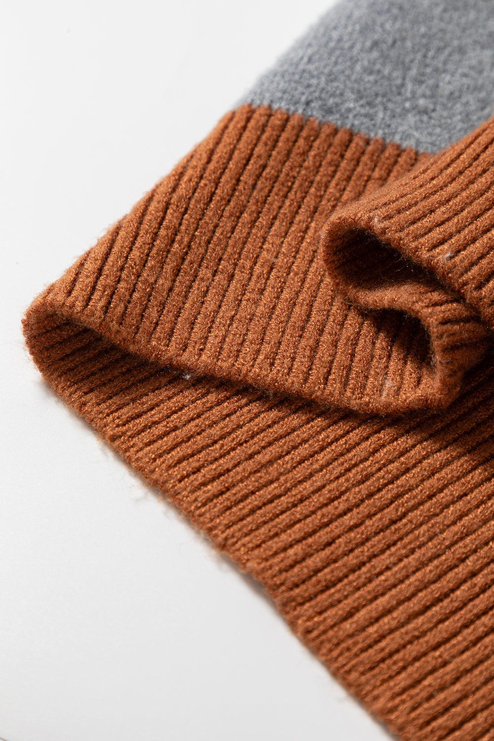 checkered knit sweater