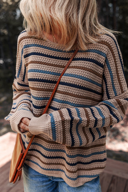 striped knitted sweater