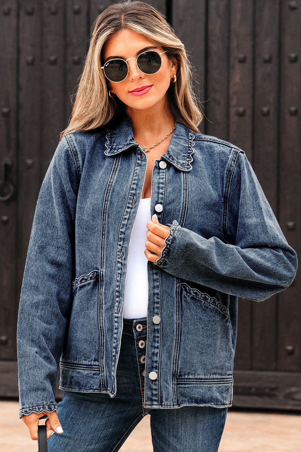 button up denim jacket