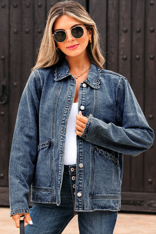 button up denim jacket