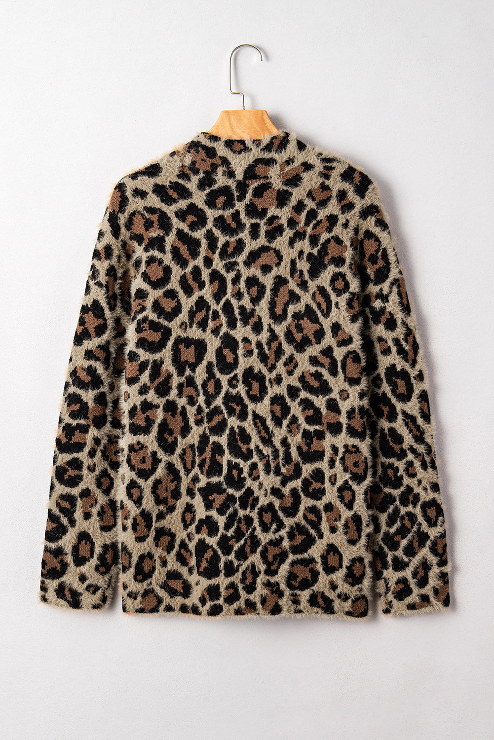 brown leopard cardigan