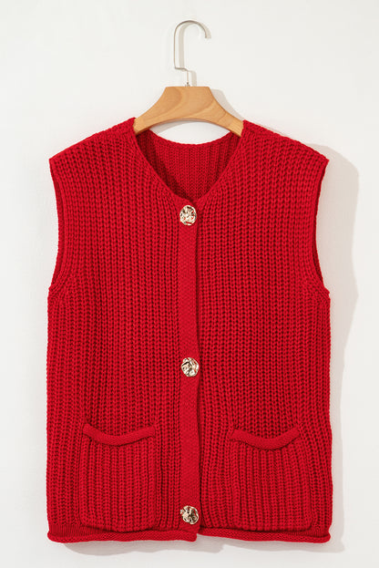 knitted vest womens