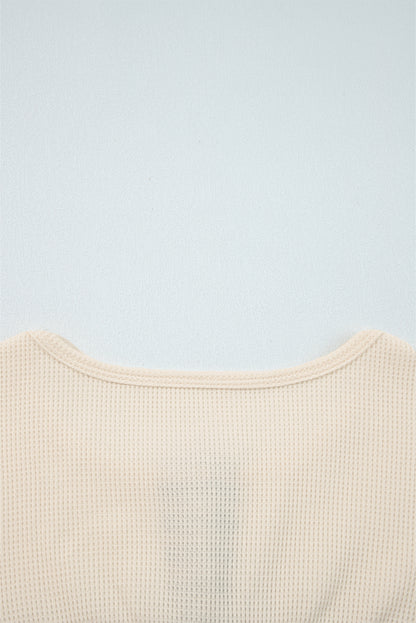 waffle long sleeve top