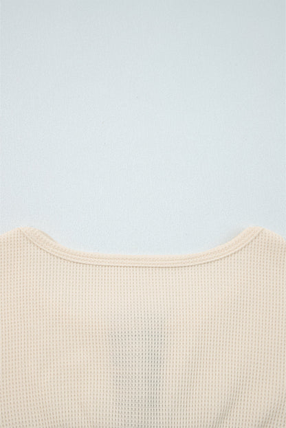 waffle long sleeve top