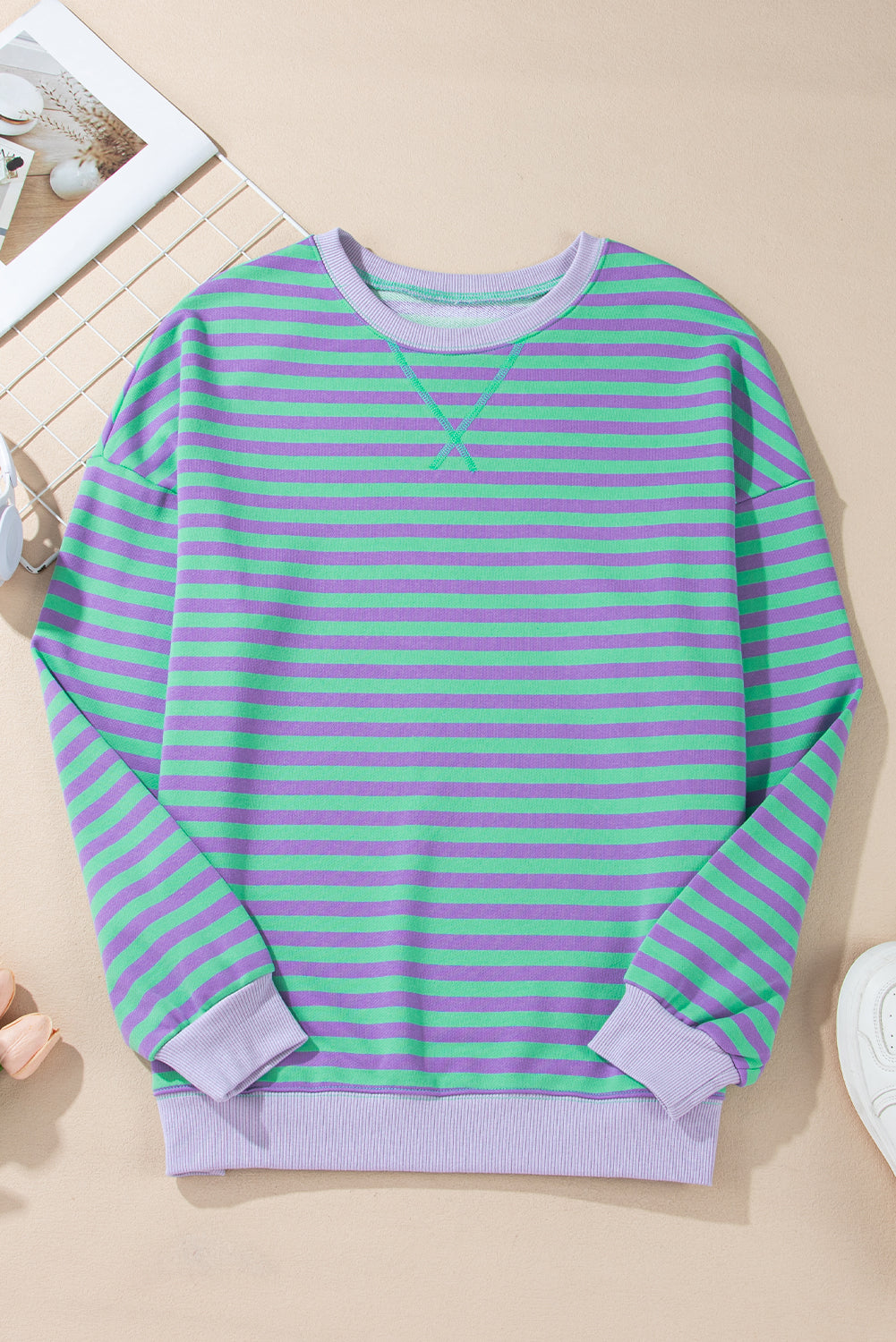 stripe sweatshirt