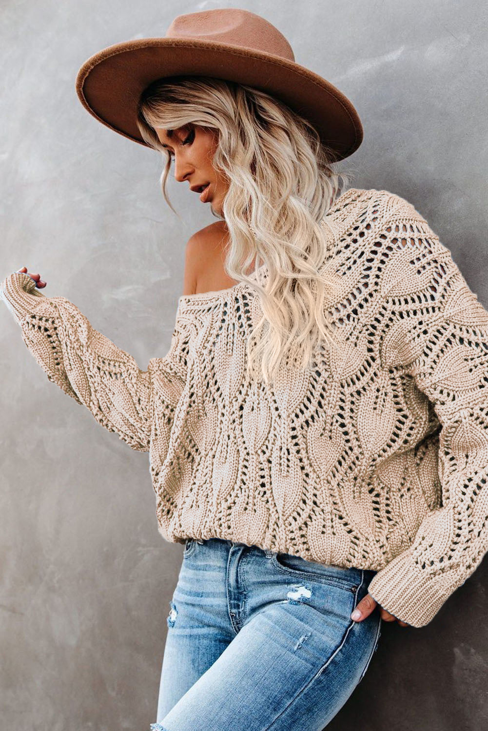 hollow out sweater