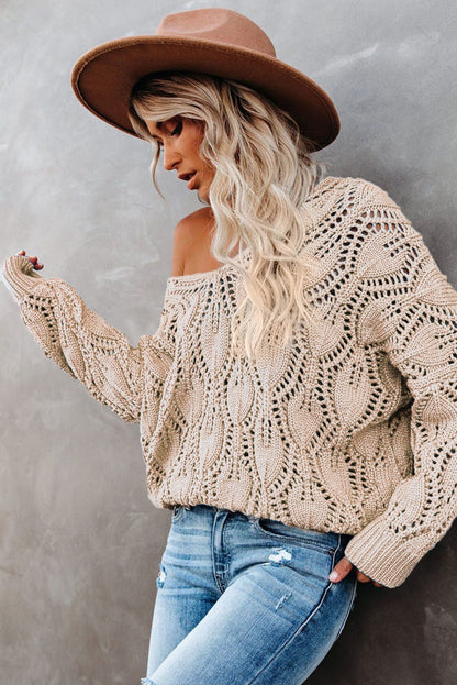 hollow out sweater