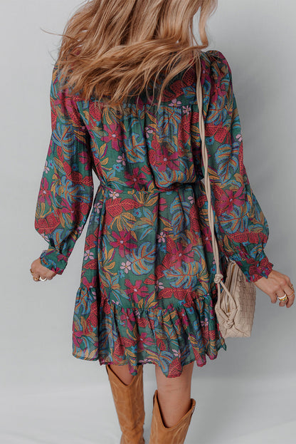 floral shirt dress