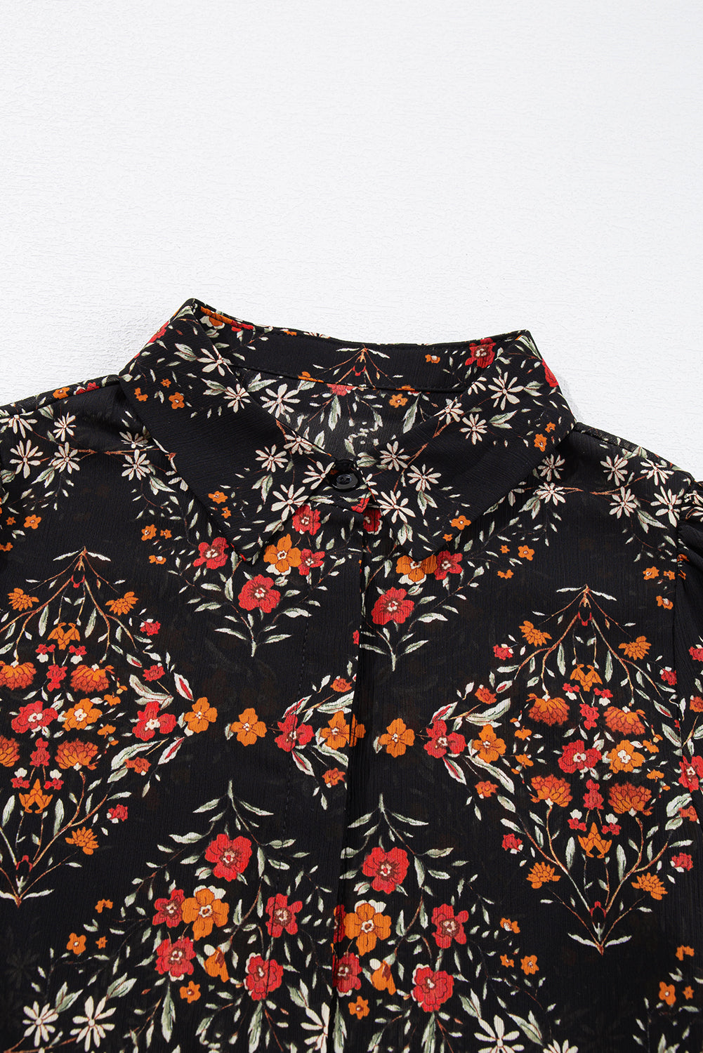 black floral shirt