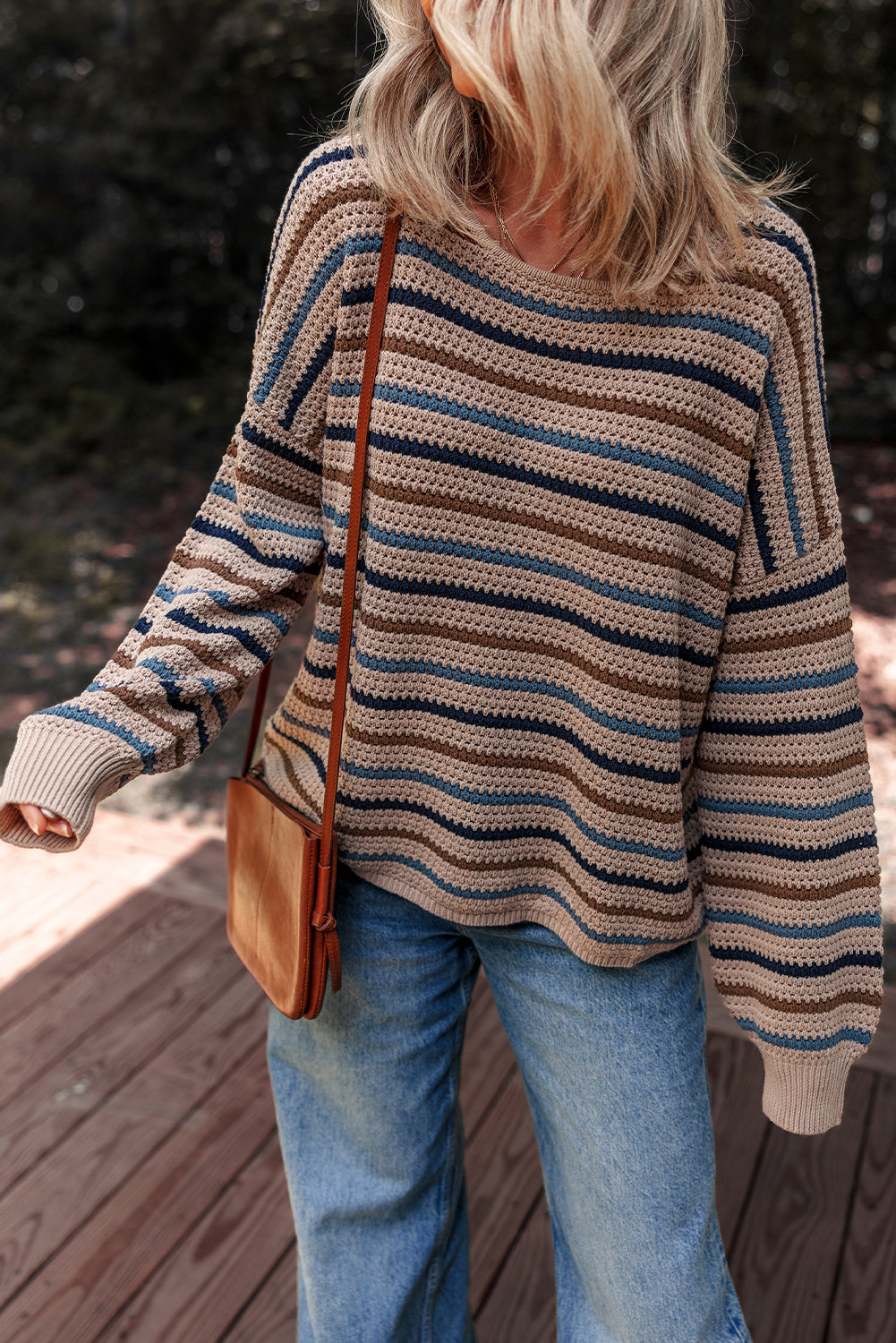 striped knitted sweater