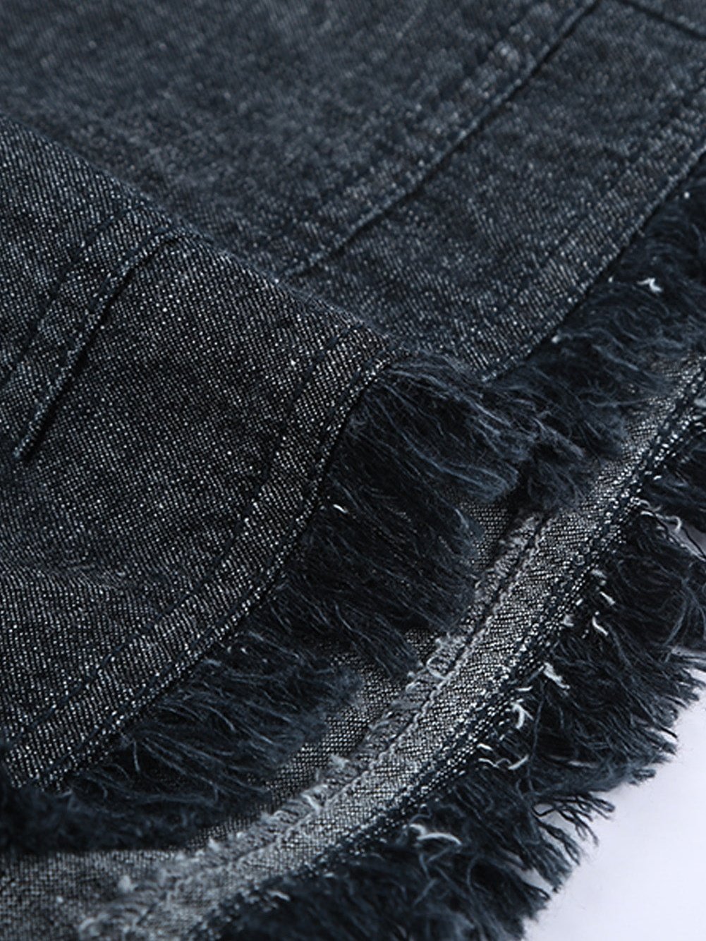 Drawstring High Waist Denim Pockets Shorts