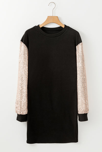 sequin t shirt dress