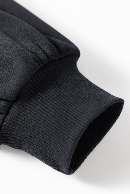 black rhinestone sweatshirt