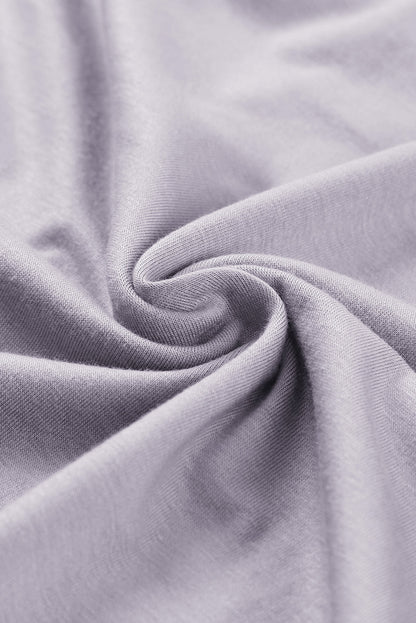 Rounded Neckline Long Sleeve Dress with Pockets