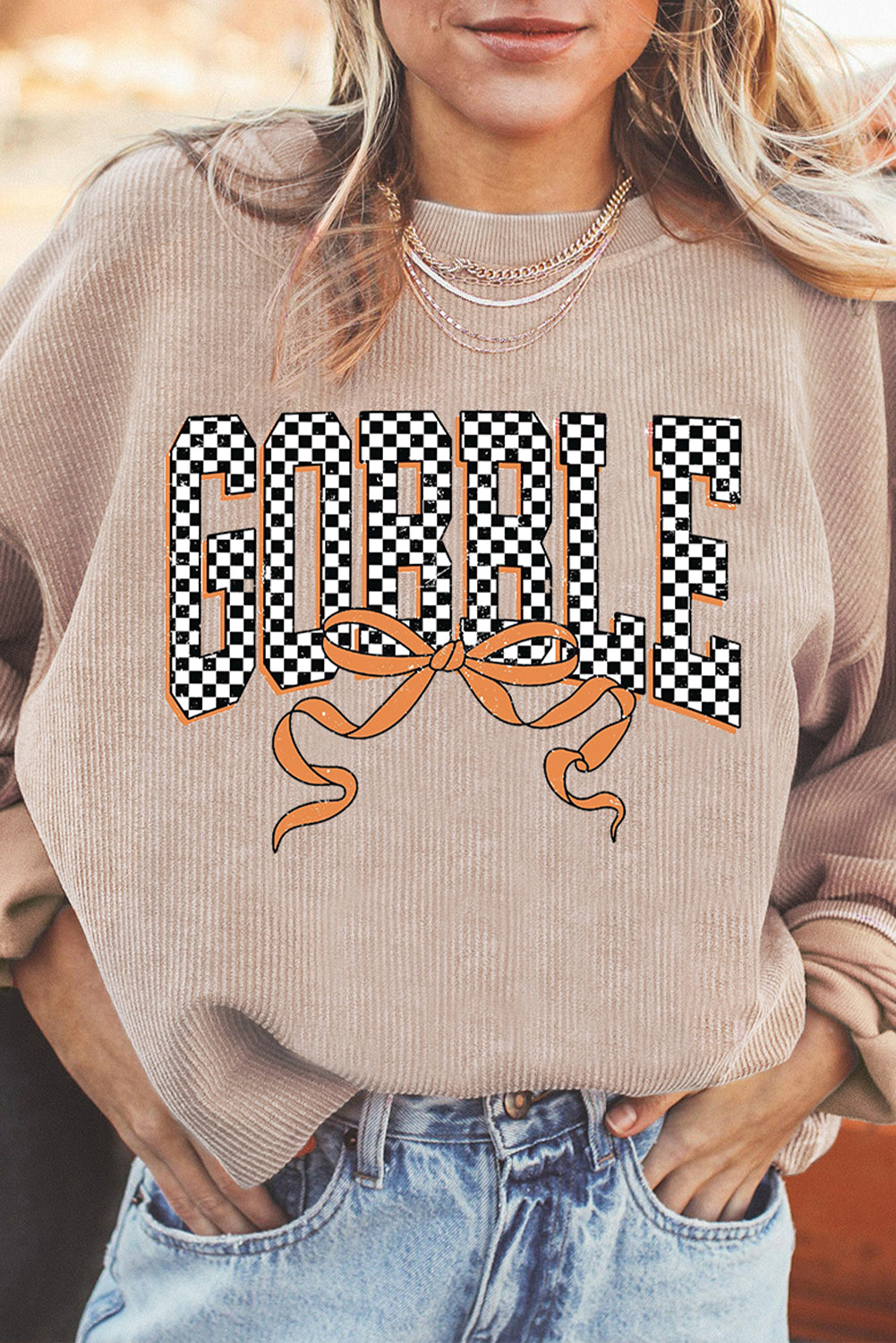 letter graphic sweatshirt
