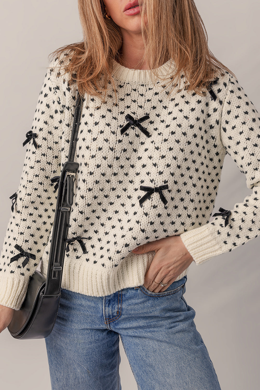 bow sweater womens