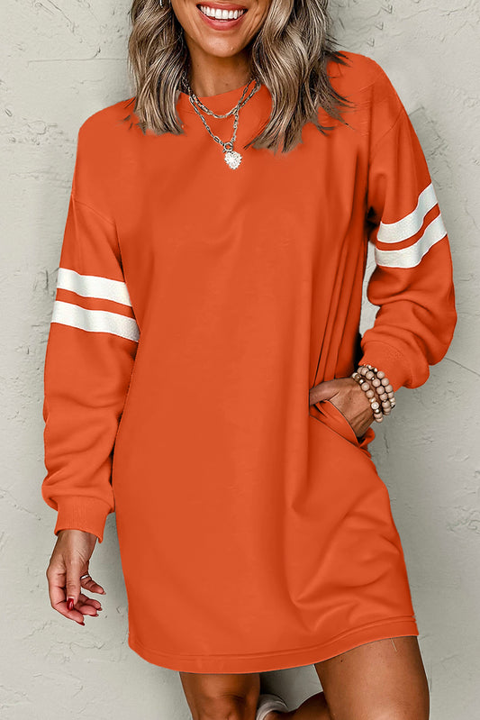 varsity sweatshirt dress