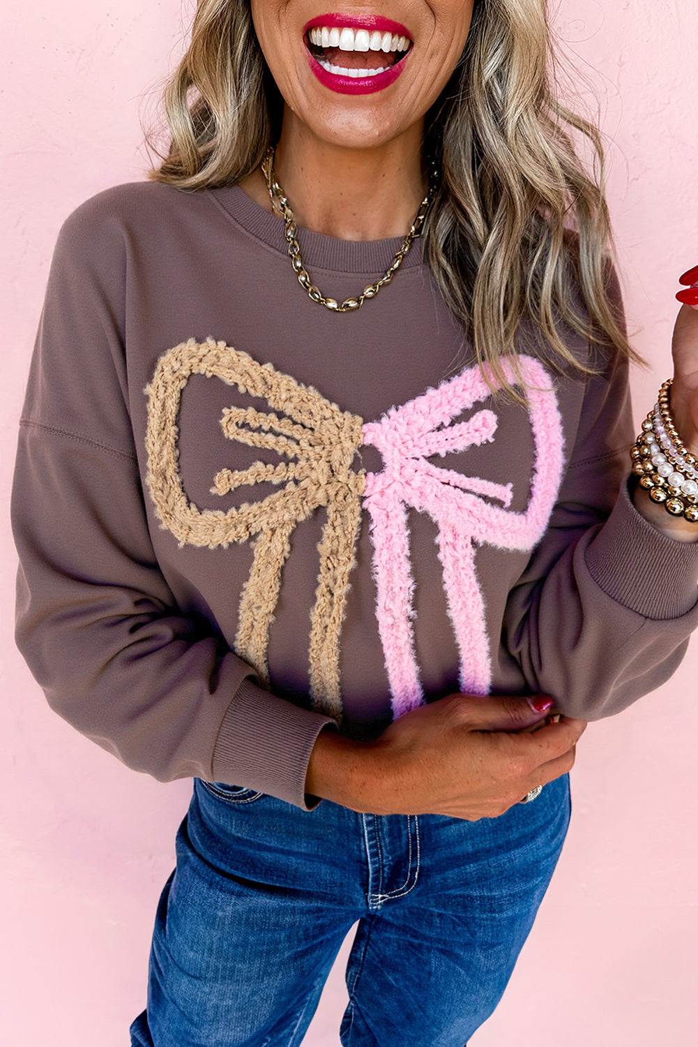 bow sweatshirt