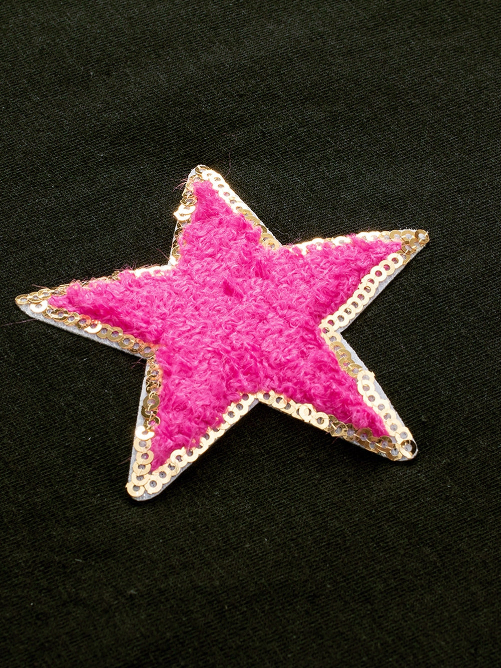 Chic Black Star Sequin Plus Size T-Shirt