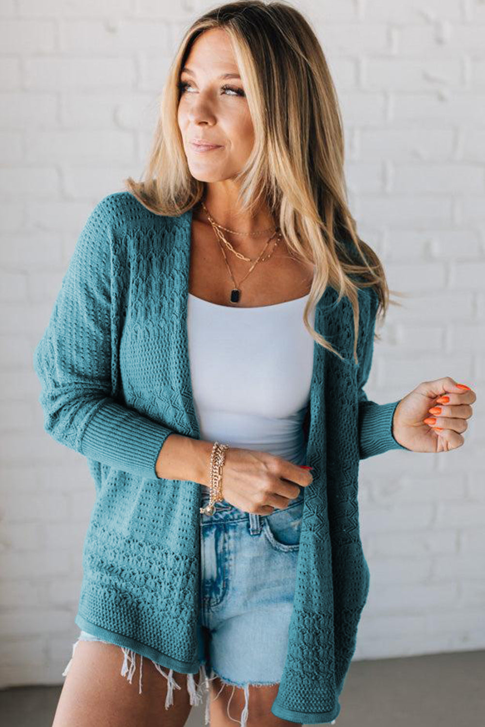 womens open front cardigan