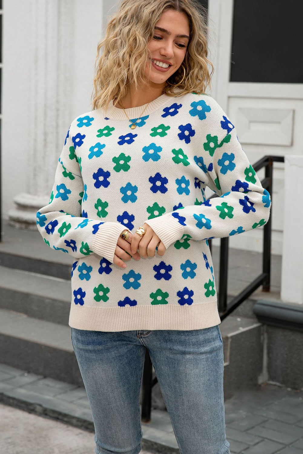 cute flower sweater
