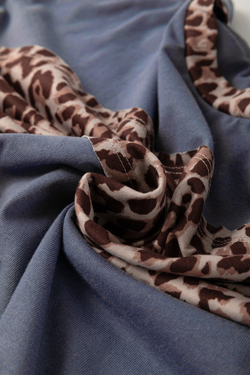 patchwork long sleeve top