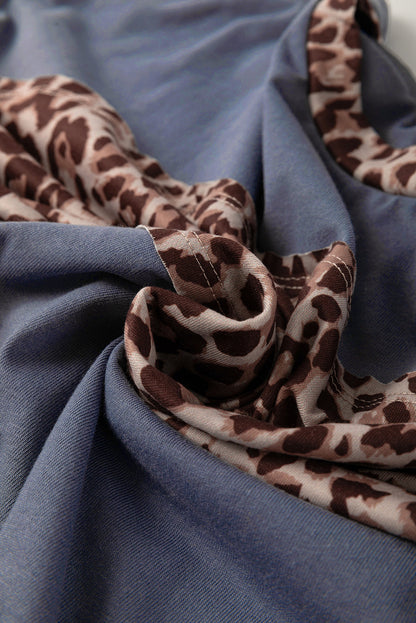 patchwork long sleeve top