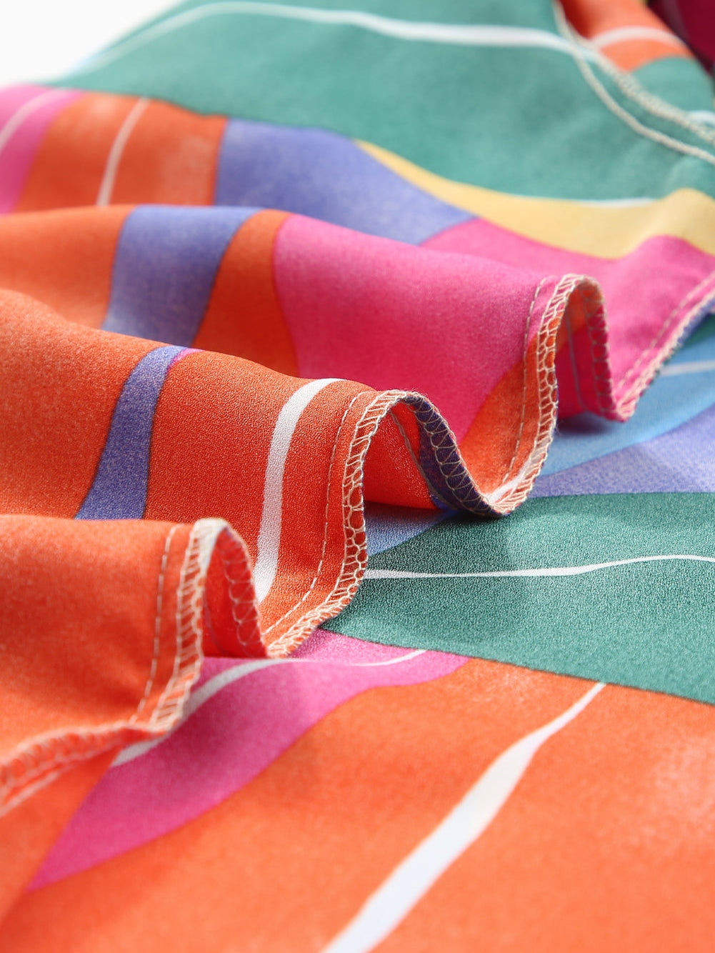 Multicolor Flora Print Plus Size Shirt