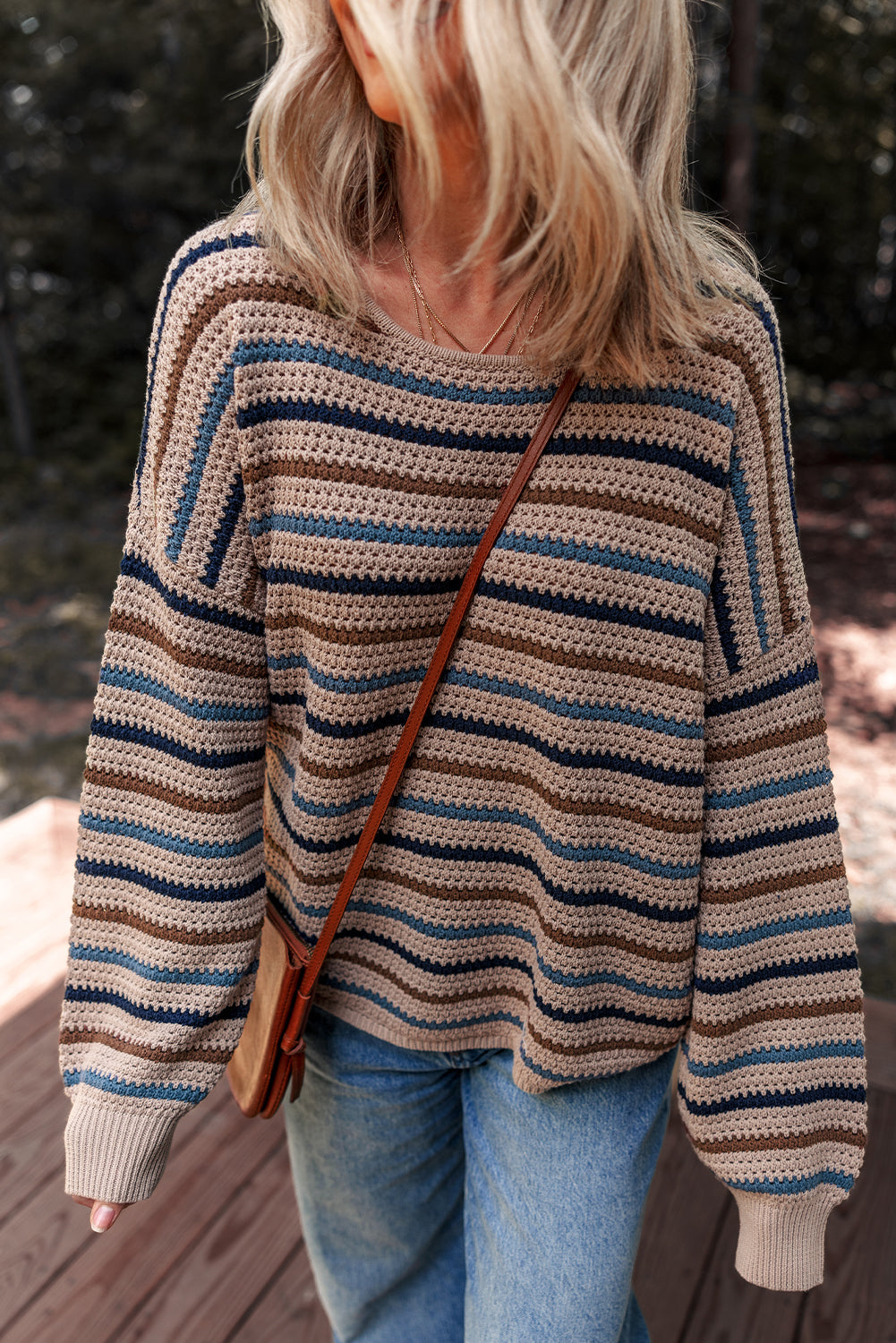 striped knitted sweater