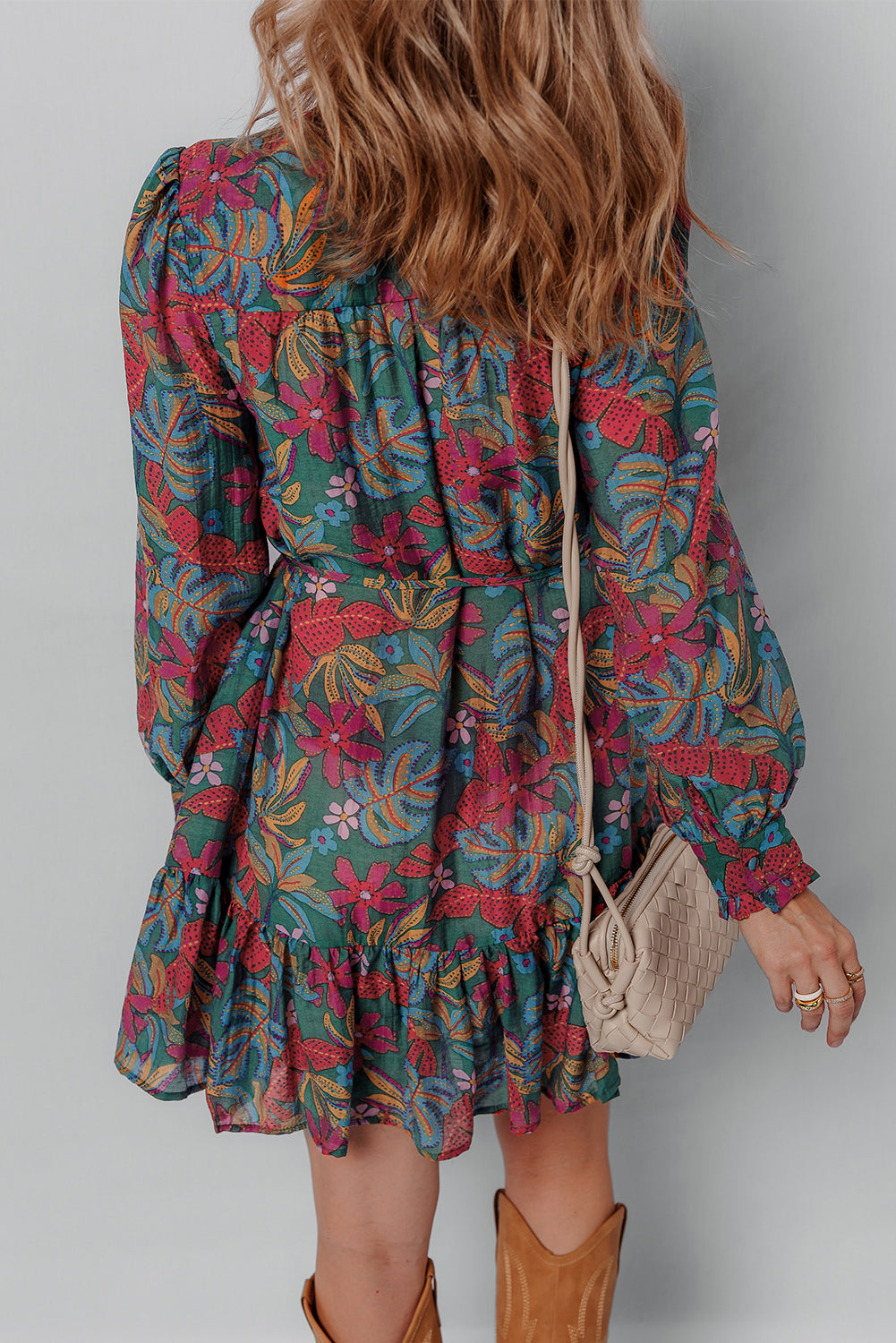 floral shirt dress
