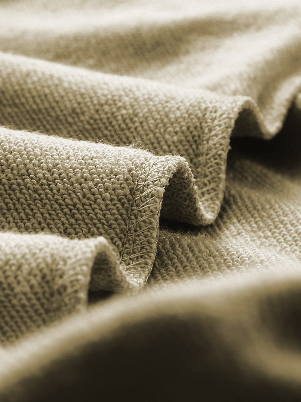 Khaki Solid Crew Neck Pullover Jumper