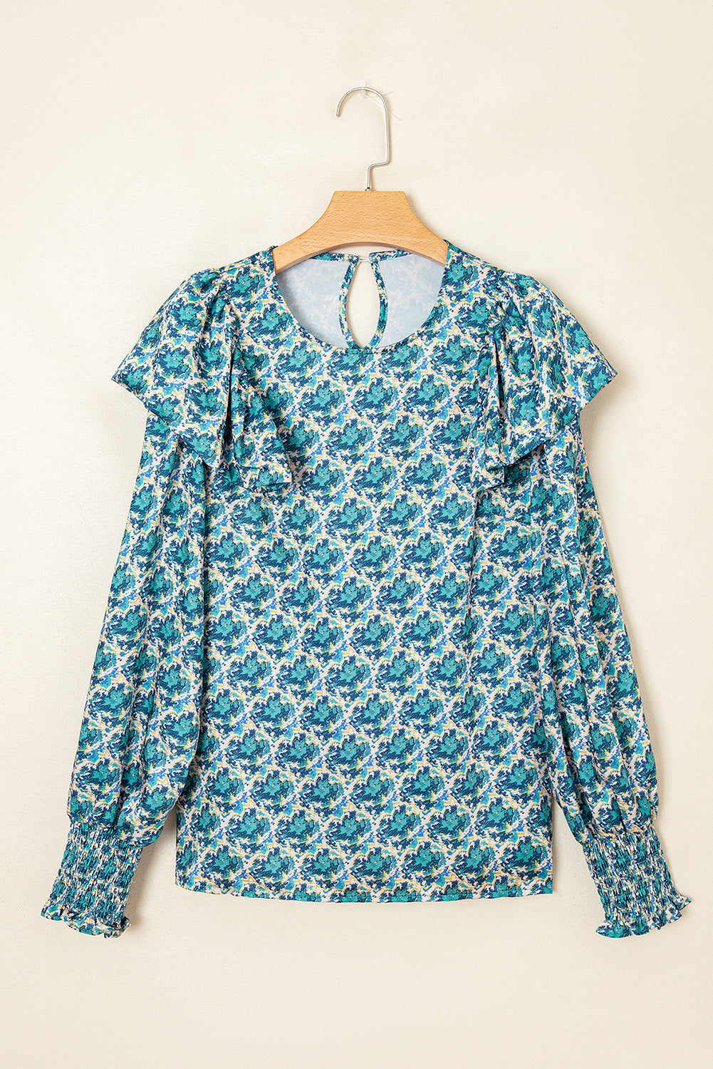 abstract print blouse