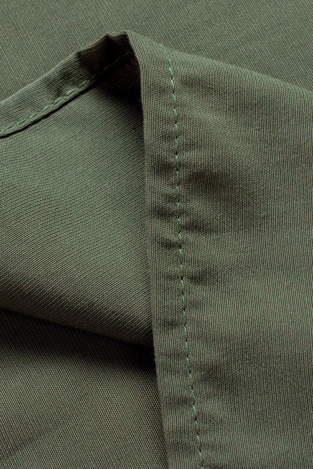 Emerald Green Floral Embroidered Crew Neck Top