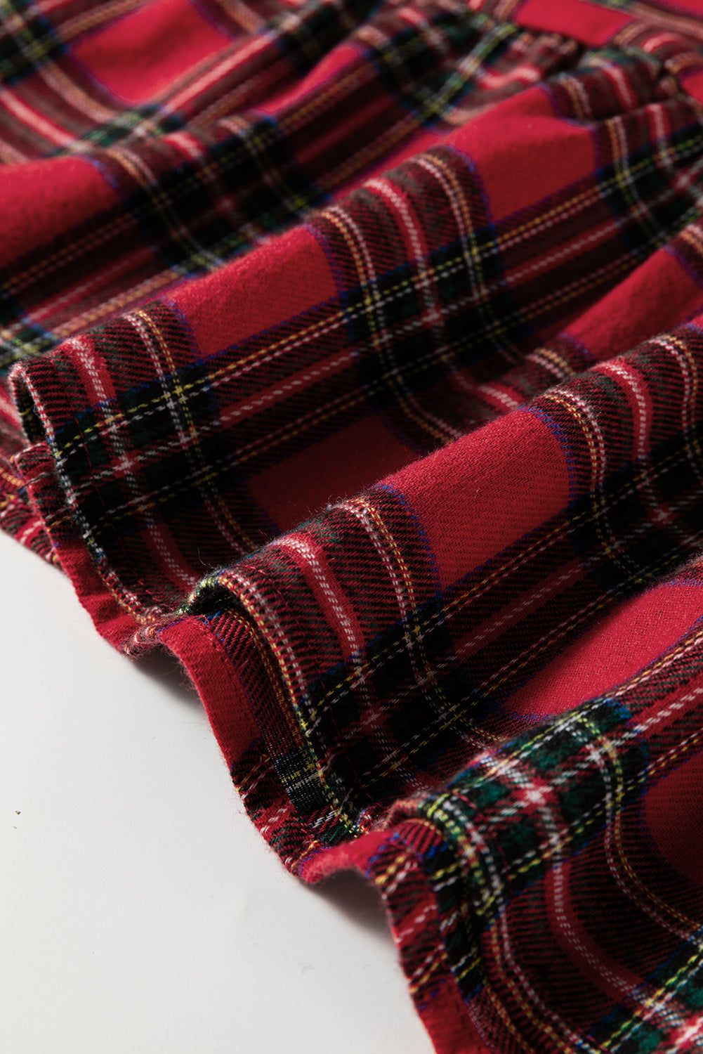 red plaid mini dress