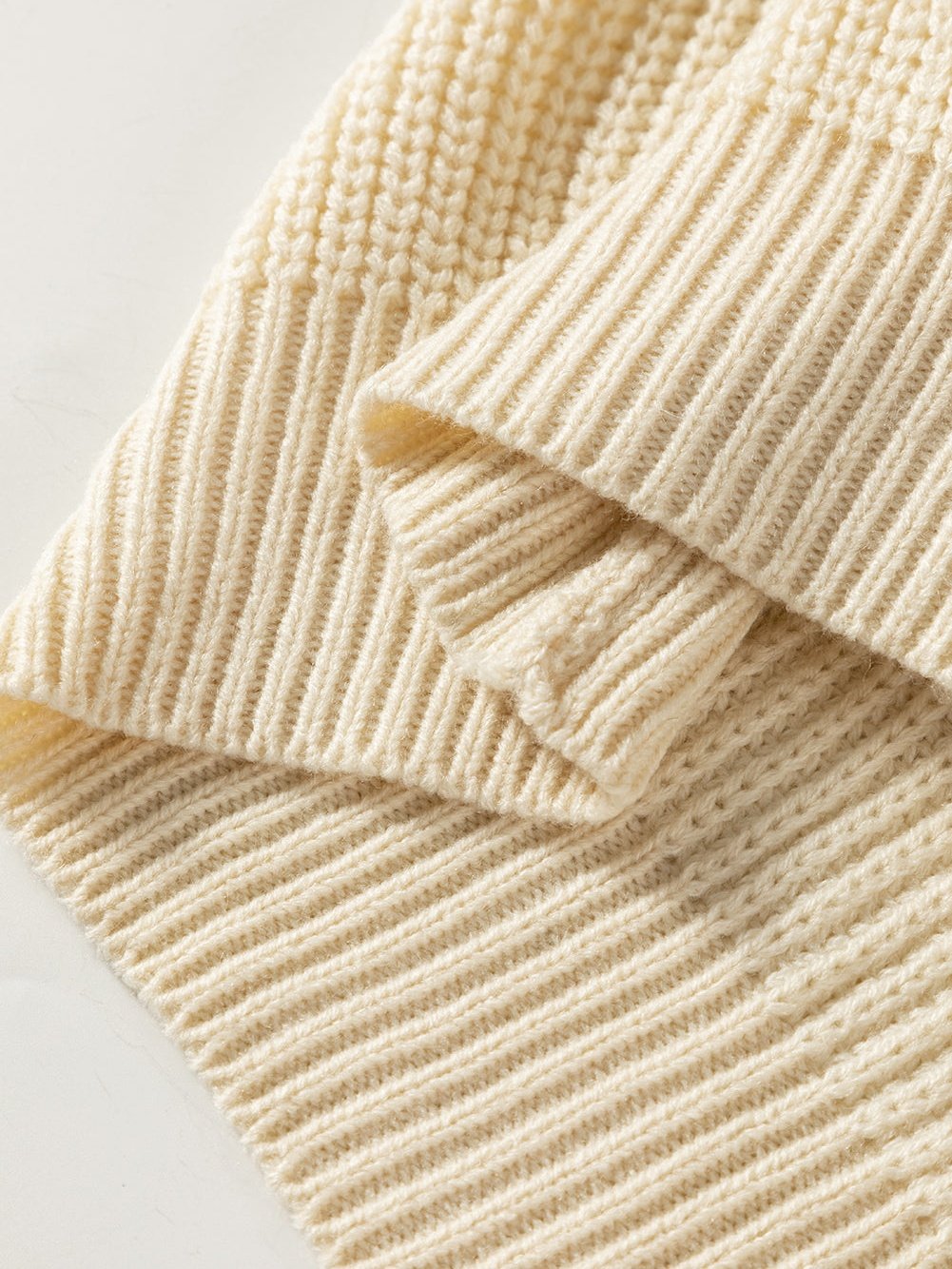 Floral Patchwork Drop Shoulder Knit Sweater with Colorblock Design