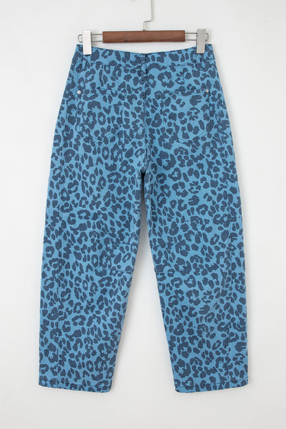 leopard print jeans womens