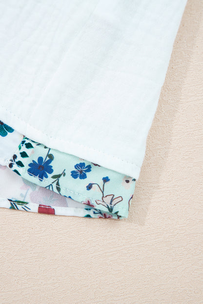 floral patchwork blouse