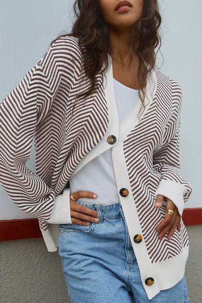 herringbone cardigan