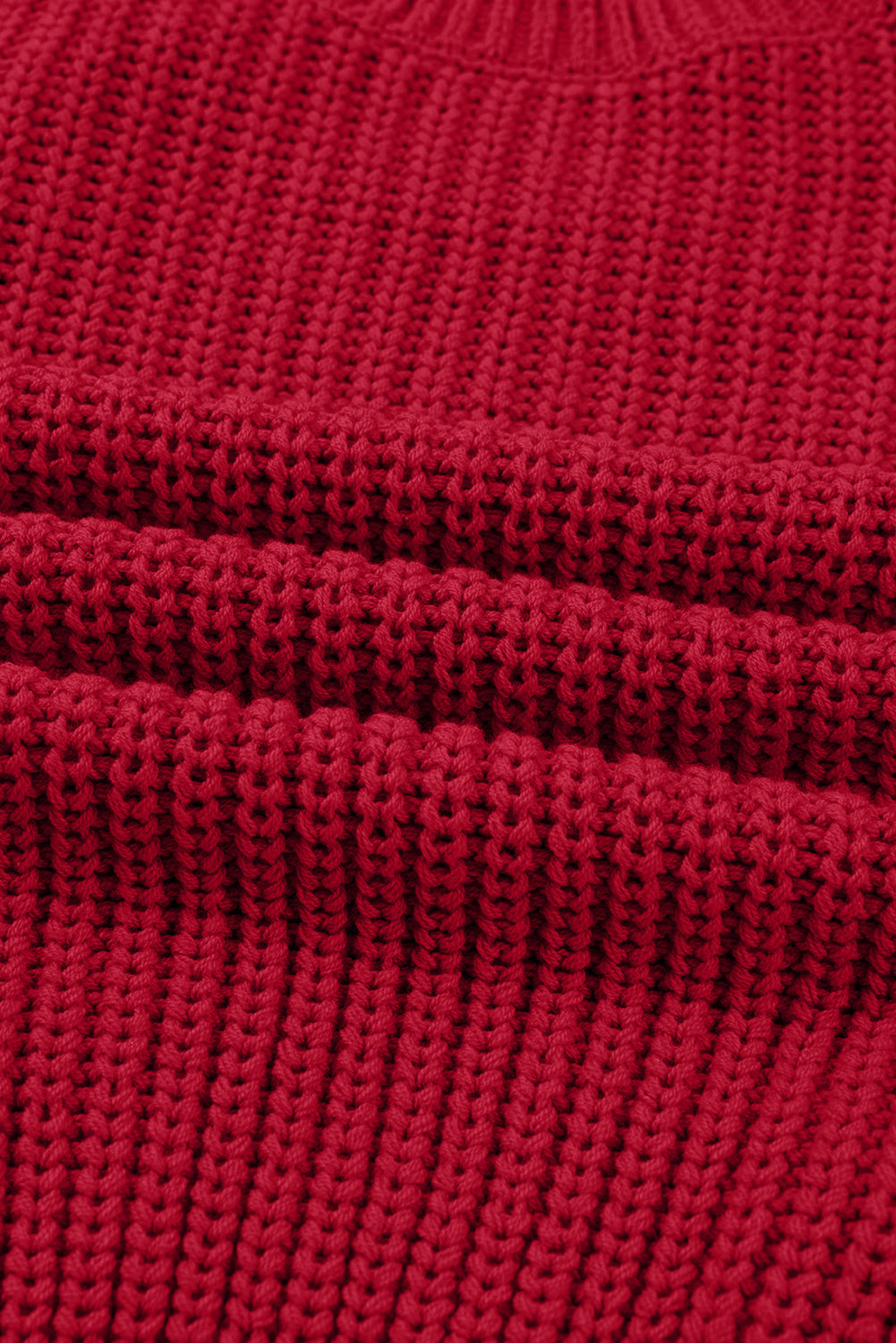 Fiery Red Plaid Lace up Detail Christmas Holiday Puff Short Sleeve Sweater