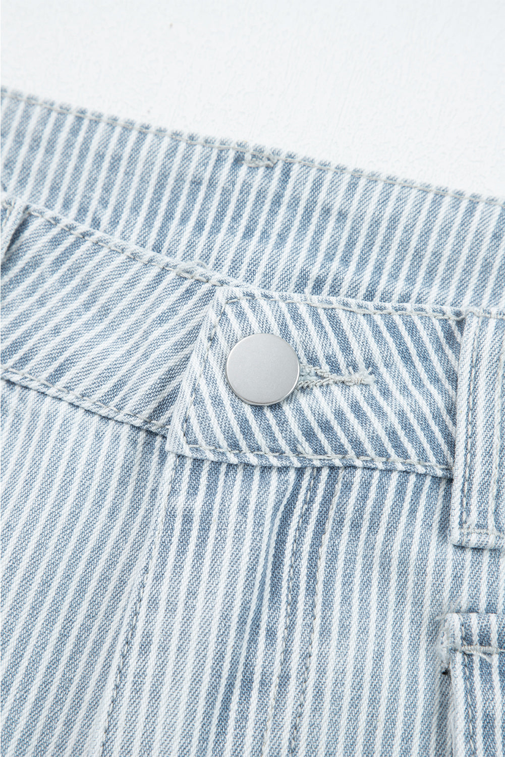 stripe wide leg jeans